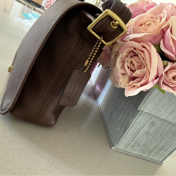 Vintage USA Coach Legacy champion gloved Tanned crossbody bag turn lock - Picture 6 of 15